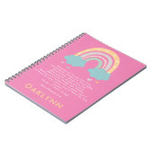 Kinder regenboogletterkunde Philippians 4 Verse 8 Notitieboek (Linkerzijde)