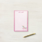 Kinder regenboogontsteking post-it® notes (Op bureau)