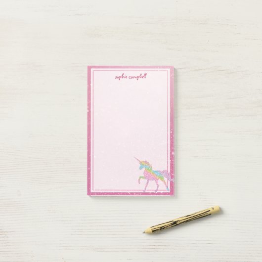 Kinder regenboogontsteking post-it® notes (Op bureau)