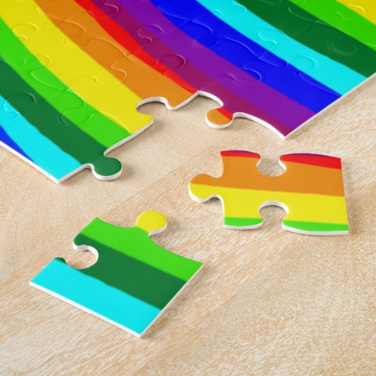 Kinder regenboogpuzzel legpuzzel (Zijkant)