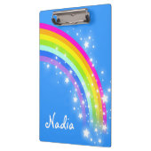 Kinder regenboogsterren hemelsblauw genoemd klembo klembord (Links)