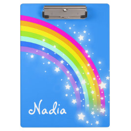 Kinder regenboogsterren hemelsblauw genoemd klembo klembord