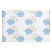 Kinder regenboogwolken Stoodle Pattern Hoesje Kussensloop (Achterkant)