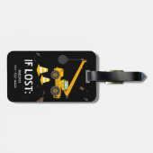 Kinder reistas voor de bouw van vuurwapens bagagelabel (Achterkant horizontaal)