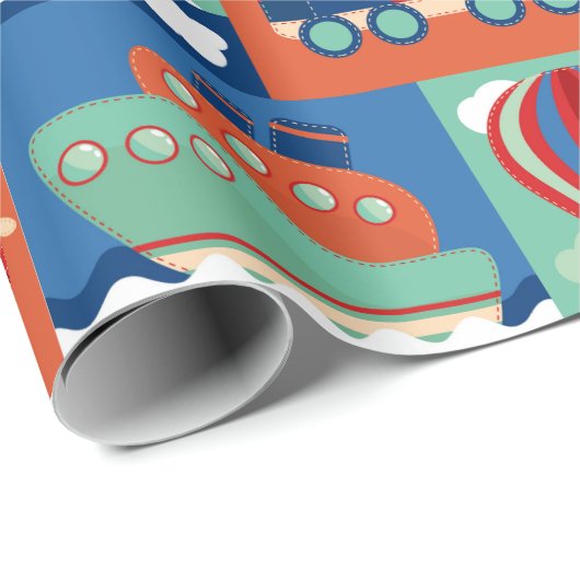 Kinder reizen cadeaupapier (Rol Hoek)