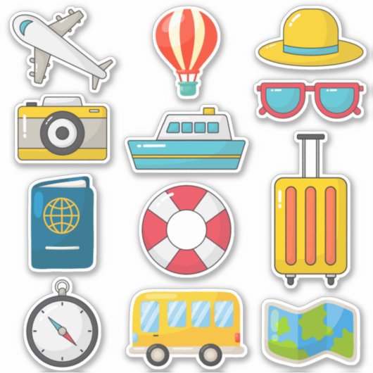 Kinder reizen sticker (Voorkant)