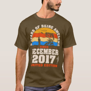 Kinder retro December 2017 5 jaar oude Geviste ove T-shirt