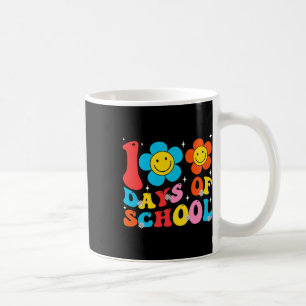 Kinder Retro Groovy 100 dagen Gelukkige 100ste dag Koffiemok