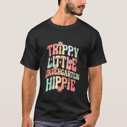 Kinder Retro Kindergarten Trippie Little Hippy Kin T-shirt (Voorkant)