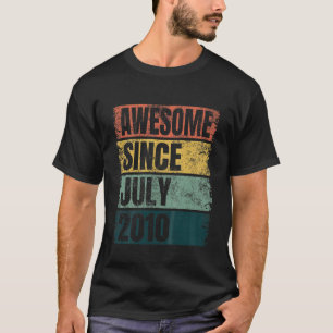 Kinder retro kleuren 11e verjaardag voor kinderen  t-shirt