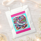Kinder Retro Rolschaatsen Party voorkeurstas Bedankzakje (Geknipt)