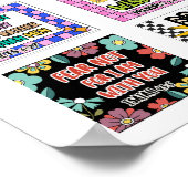 Kinder retro schattige bijbelvers Schrift poster (Hoek)