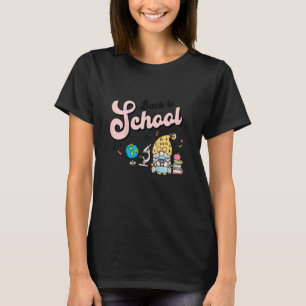 Kinder retro terug naar school Schattigee kabouter T-shirt