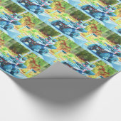 Kinder Riding ATV All Terrain Vehicle on Road Cadeaupapier (Hoek)