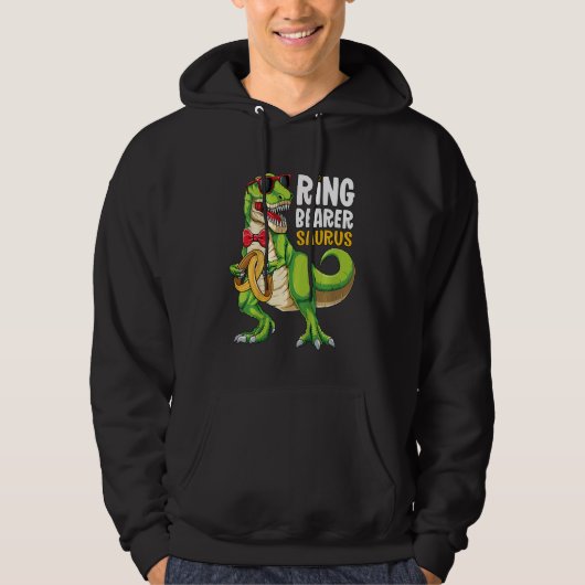 Kinder Ring Dude Boys T Rex Bruiloft Party Ring Be Hoodie (Voorkant)