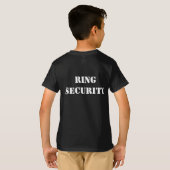 Kinder RING VEILIGHEID Ringdrager T-shirt (Achterkant volledig)