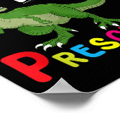 Kinder - Roaring Into Preschool - Dinosaur T-Rex P Poster (Hoek)