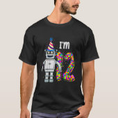 Kinder Robot Ik ben 12 jaar oude Robotische Wetens T-shirt (Voorkant)