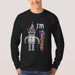 Kinder Robot Ik ben 1 jaar oude Robotische Wetensc T-shirt