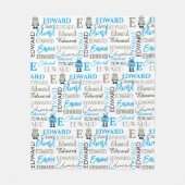 Kinder robot op maat fleece deken (Voorkant)