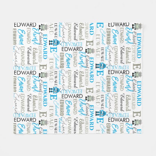 Kinder robot op maat fleece deken (Voorkant (Horizontaal))