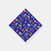 Kinder ROBOTS Verjaardagsfeestje Blauwe Grappige C Servet (Hoek)