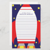 Kinder Rocket Shiket Cute Briefpapier (Voorkant / Achterkant)