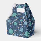 Kinder Rocket Ship Jupiter Saturn Planet Stars Bedankdoosjes (Achterkant)