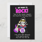 Kinder Rockstar thema verjaardagsfeestje krijgen r Kaart (Voorkant)