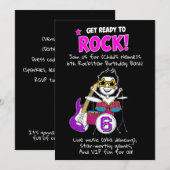 Kinder Rockstar thema verjaardagsfeestje krijgen r Kaart (Voorkant / Achterkant)