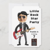 Kinder 🎸🤣 Rockstar Verjaardag Gitaar Funky Fun Kaart (Voorkant)