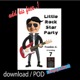 Kinder 🎸🤣 Rockstar Verjaardag Gitaar Funky Fun Kaart