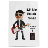 Kinder 🎸🤣 Rockstar Verjaardag Gitaar Funky Fun Medium Cadeauzakje (Voorkant)