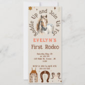 Kinder Rodeo Cowboy Rustiek Western Aankondiging (Voorkant)