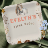 Kinder Rodeo Cowboy Rustiek Western Papieren Bordje
