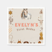 Kinder Rodeo Cowboy Rustiek Western Servet (Voorkant)