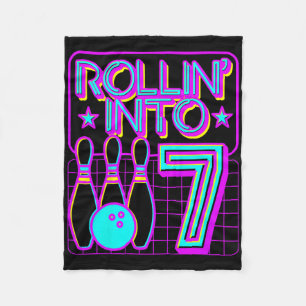 Kinder Rollin In 7 Bowling Bowler 7e Verjaardag Pa Fleece Deken
