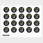 Kinder Rolling In 3 Jaar Oud Verjaardag Bowling Lo Ronde Sticker (Vel)