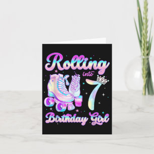 Kinder Rolling In 7 Rolschaatsen 7e Verjaardag GI Kaart