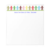 Kinder rond de Wereld Bedrijven Aangepast Notitieblok (Voorkant)