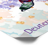 Kinder Room Scripting God houdt van u Hockey Playe Poster (Hoek)