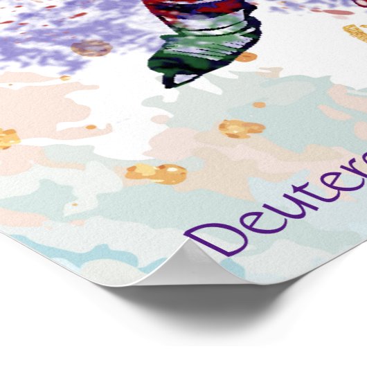 Kinder Room Scripting God houdt van u Hockey Playe Poster (Hoek)