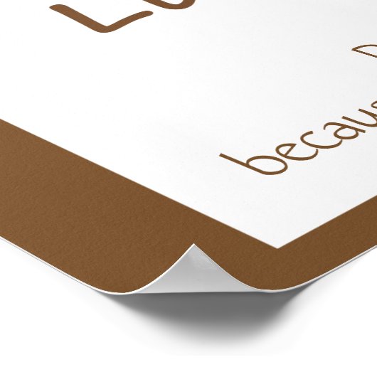 Kinder Room Scripts, God houdt van je lul aap Poster (Hoek)