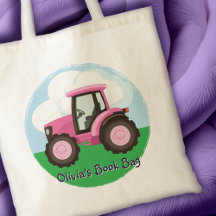 Kinder Roze Boerderij Tractor Schattige Girly Gepe