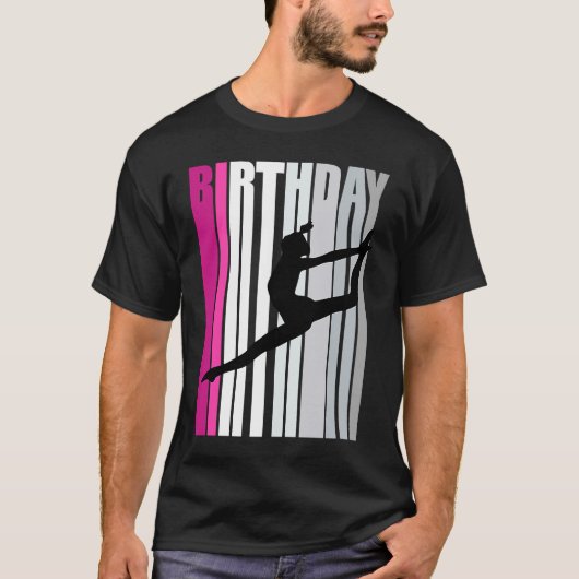 Kinder roze dansdag houden dansans t-shirt (Voorkant)