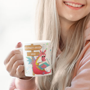 Kinder Roze Draak Uitgestorven Bewijs Keramische M Koffiemok