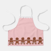 Kinder Roze Gingerbread Schort (Voorkant)