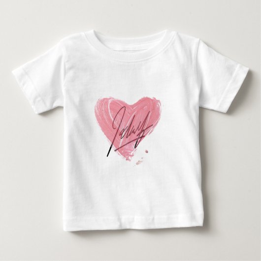 Kinder Roze Hart T-shirt (Voorkant)