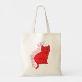Kinder roze katten met aardbeien schattig stijlvol tote bag (Achterkant)