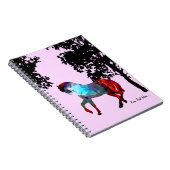 Kinder roze paarden notitieboek (Rechterzijde)